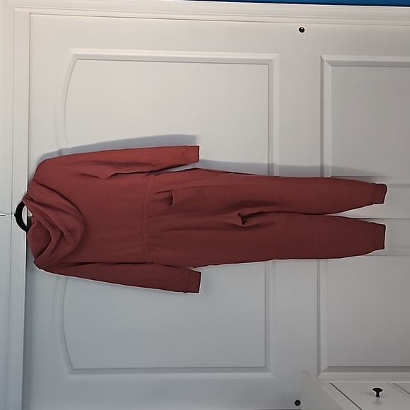 Cozy Zip-Front Hoodie Jumpsuit for Women in Cedarwood - Picture 6 of 6